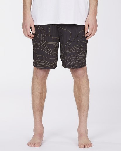 1 Adventure Division Surftrek Perf Dune Lines 18" - Elastische Shorts für Männer Schwarz W1WK52BIP1 Billabong