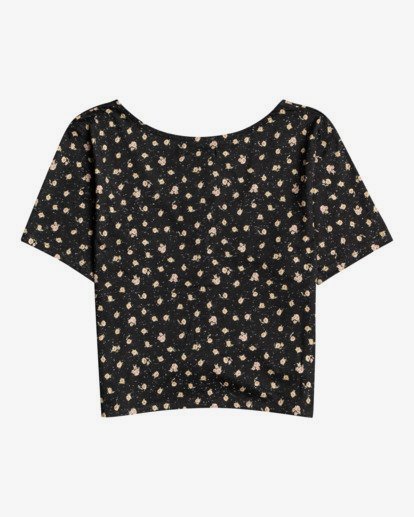 4 Girly - Short Sleeve Knit Top for Women Black W3KT16BIP1 Billabong