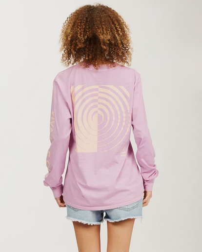 2 Surfadelic - Long Sleeve T-Shirt for Women Purple W3LS01BIP1 Billabong