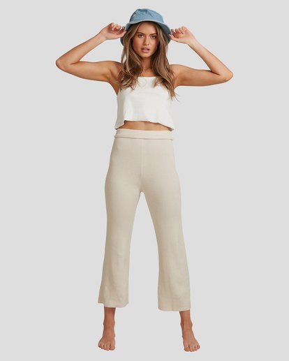 6 Sundown - Knitted Trousers for Women Beige W3PT22BIP1 Billabong