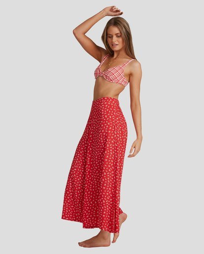 7 Steph - Wide Leg Trousers for Women Red W3PT23BIP1 Billabong