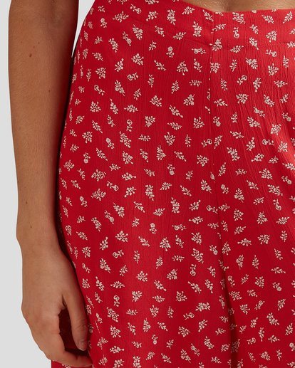 6 Steph - Wide Leg Trousers for Women Red W3PT23BIP1 Billabong