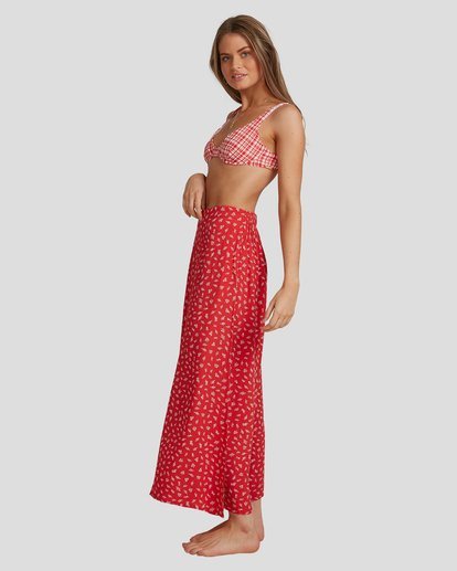 3 Steph - Wide Leg Trousers for Women Red W3PT23BIP1 Billabong