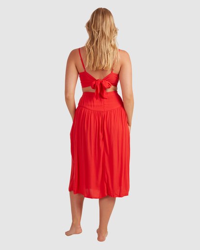 3 Mrs. Miller - Midi Skirt for Women Red W3SK07BIP1 Billabong