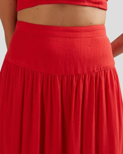 8 Mrs. Miller - Midi Skirt for Women Red W3SK07BIP1 Billabong