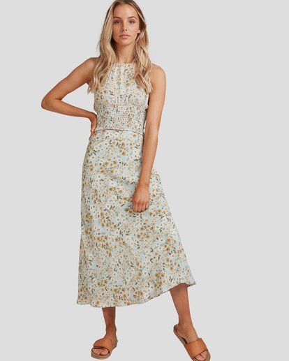 0 Del Mar - Midi Skirt for Women Blue W3SK50BIP1 Billabong