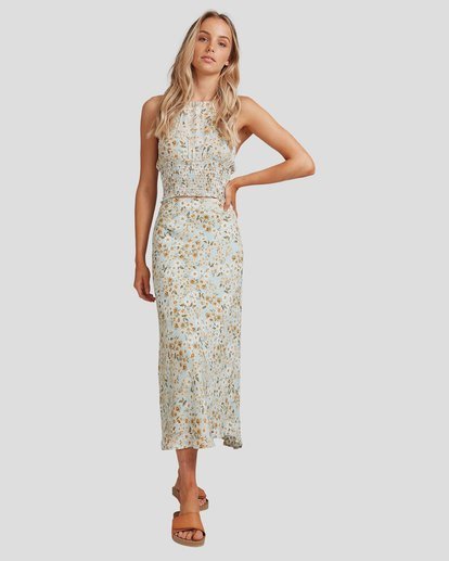 3 Del Mar - Midi Skirt for Women Blue W3SK50BIP1 Billabong