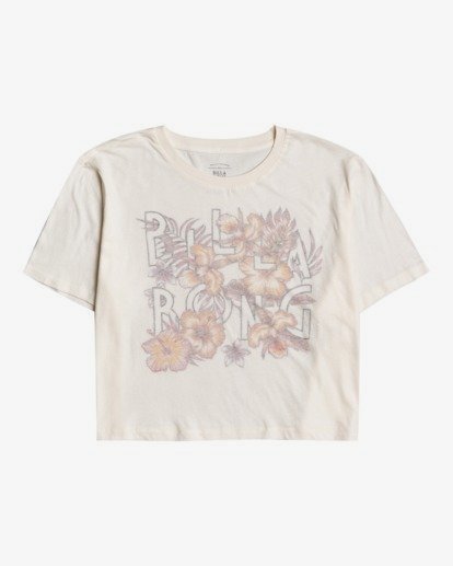 2 Spring Fellow - Cropped T-Shirt for Women White W3SS24BIP1 Billabong