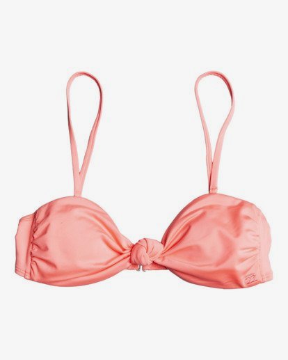 2 Sol Searcher Knotted Bandeau - Bikini Top for Women Pink W3ST05BIP1 Billabong
