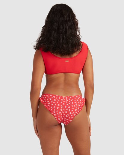 3 Love Days Bondi - Cropped Bikini Top for Women Red W3ST91BIP1 Billabong