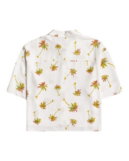6 Isa Island - Oversized Short Sleeve Shirt for Women White W3TP03BIP1 Billabong