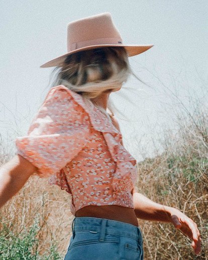 0 Salty Blonde Shine On - Cropped Top for Women Orange W3TP15BIP1 Billabong