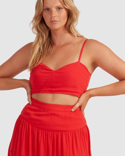 2 Mrs. Miller - Bandeau Top for Women Red W3TP29BIP1 Billabong