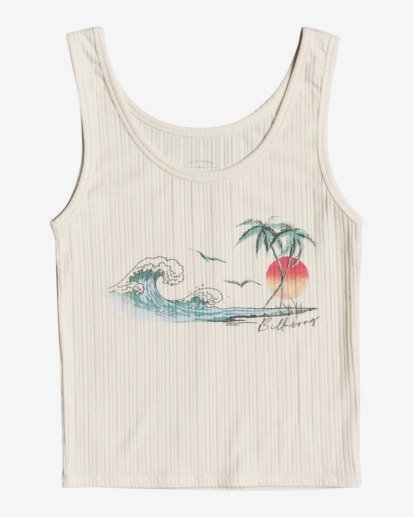 4 Vintage Postcard - Tank Top for Women White W3TT13BIP1 Billabong