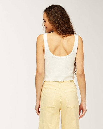 4 Summer - Cropped Tank Top for Women White W3TT17BIP1 Billabong