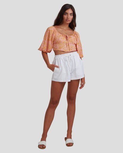 5 Sunny Dayz - High Waisted Shorts for Women White W3WK30BIP1 Billabong