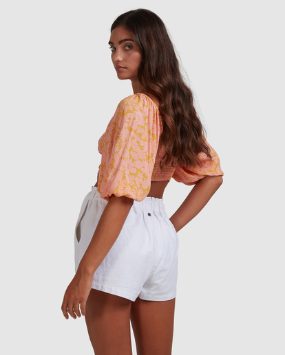 2 Sunny Dayz - High Waisted Shorts for Women White W3WK30BIP1 Billabong