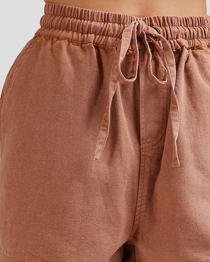 4 Louie - Shorts mit hohem Bund für Frauen Braun W3WK52BIP1 Billabong