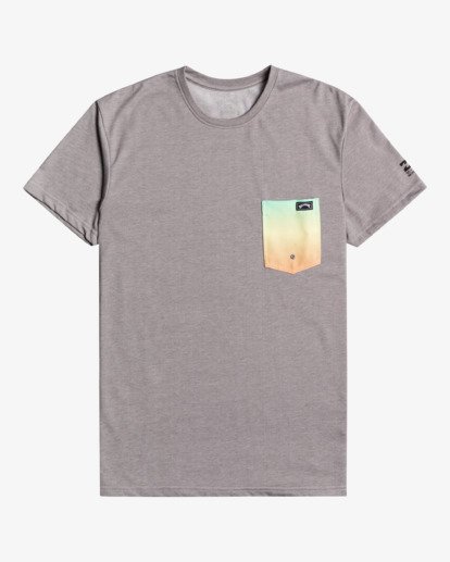 0 Team Pocket - Surf Tee à manches courtes UPF 50 pour Homme Gris W4EQ06BIP1 Billabong