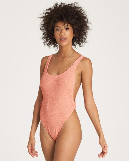 summer high one piece swim