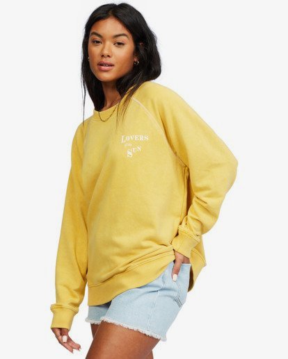 4 Salt And Sand - Sweatshirt for Women Amarelo X3FL20BIS1 Billabong