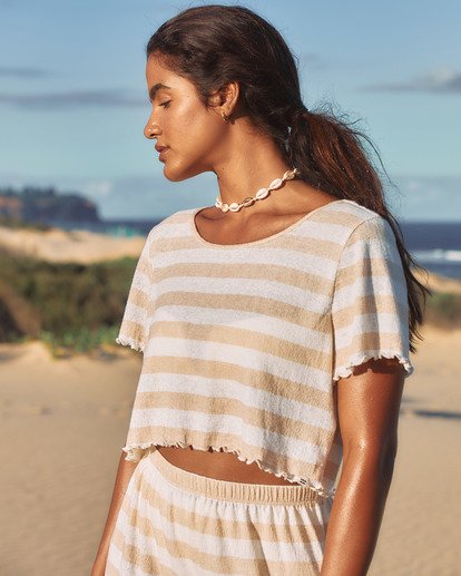 0 Breeze By Top - T-Shirt for Women Beige X3KT23BIS1 Billabong