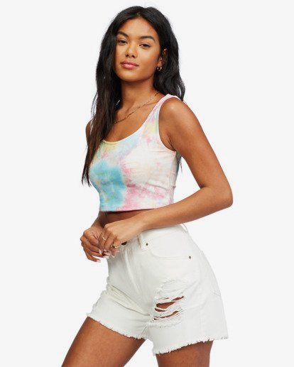 3 Stay Sunny - Scoop Neck Top for Women Multicolor X3KT27BIS1 Billabong