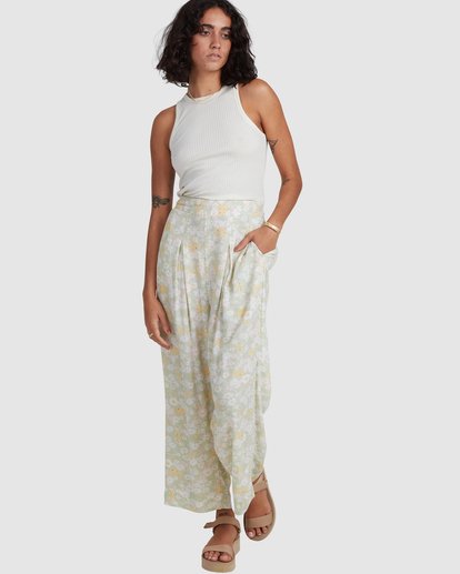 1 Melody - Wide Leg Trousers for Women Yellow X3PT08BIS1 Billabong