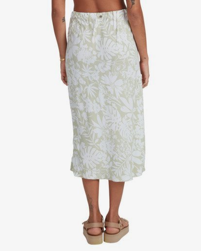 4 Honey Dew - Midi Skirt for Women Yellow X3SK03BIS1 Billabong