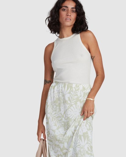 5 Honey Dew - Midi Skirt for Women Yellow X3SK03BIS1 Billabong