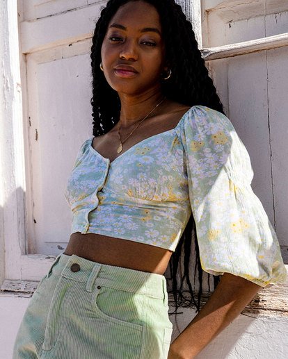 0 Melody Top - Crop Top for Women Yellow X3TP09BIS1 Billabong