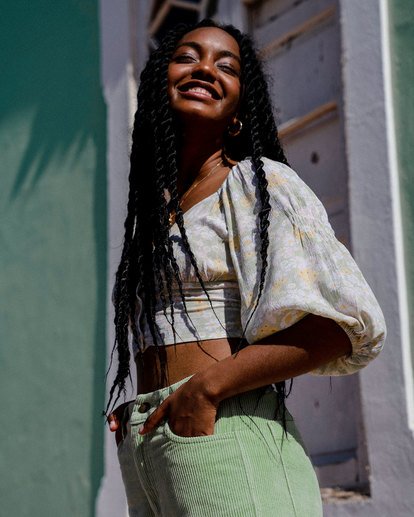 1 Melody Top - Crop Top for Women Yellow X3TP09BIS1 Billabong