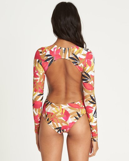 4 Tropic Nights Bodysuit Rashguard Grey XR07UBTR Billabong