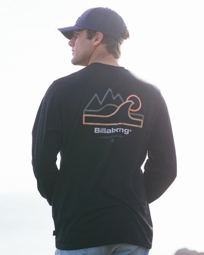 0 Peak Wave - T-shirt met Lange Mouw voor Heren Black Z1LS28BIF1 Billabong