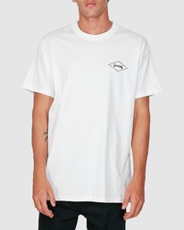 0 Checked Diamond Short Sleeve T-Shirt White 9504008 Billabong