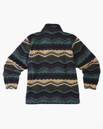 1 Boys' Boundary Mock Neck Fleece Pullover Green ABBFT00133 Billabong