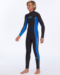 0 Boys 8-16 302 Absolute Chest Zip Wetsuit Blue ABBW100129 Billabong