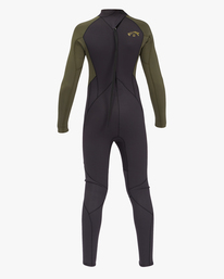 4 3/2mm Intruder - Wetsuit met een Achterrits voor Jongens 8-16 Black ABBW100138 Billabong