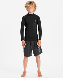 6 Boy's 1/1mm Absolute Wetsuit Jacket Black ABBW800109 Billabong
