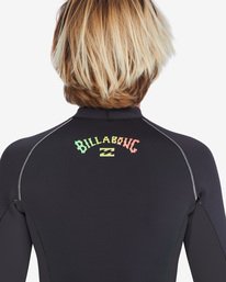 6 2/2mm Interchange - Wetsuit jack voor Jongens 8-16 Green ABBW800111 Billabong