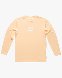 0 Boys' All Day Wave Loose Fit Long Sleeve Surf Tee Pink ABBWR00105 Billabong
