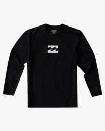 3 Boys' All Day Wave Loose Fit Long Sleeve Surf Tee Black ABBWR00105 Billabong