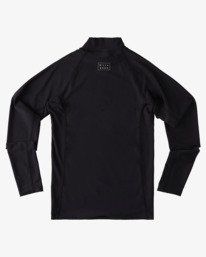 4 Boys' All Day Wave Performance Fit Long Sleeve Rashguard Black ABBWR00108 Billabong