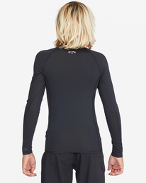 2 Boys' All Day Wave Performance Fit Long Sleeve Rashguard Black ABBWR00108 Billabong