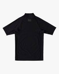 7 Boys 8-16 All Day Wave Performance Fit Rash Vest Black ABBWR00113 Billabong