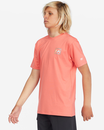 0 Boys' Crayon Wave Loose Fit Short Sleeve Surf Tee Orange ABBWR00122 Billabong