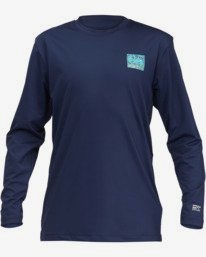 5 Boys' Crayon Wave Loose Fit Long Sleeve Surf Tee  ABBWR00123 Billabong