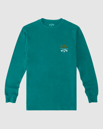 0 Boys' The Simpsons Family Couch Organic Long Sleeve T-Shirt Green ABBZT00230 Billabong