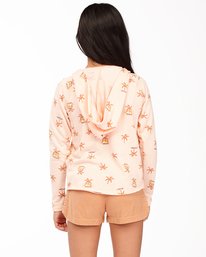2 Girls' Rainbow Palms Pullover Hoodie Pink ABGFT00132 Billabong