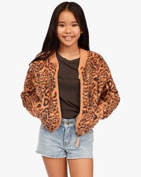 0 Girls' Wild Zip-Up Bomber Jacket Multicolor ABGFT00134 Billabong